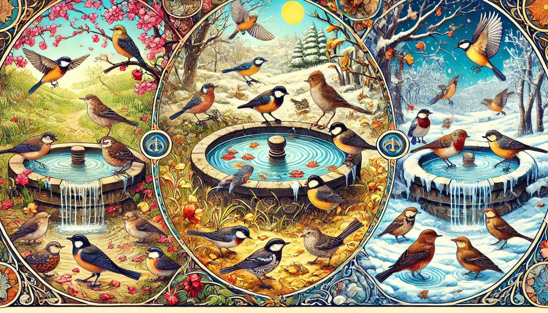 Die Bedeutung der Wasserversorgung für Vögel in den verschiedenen Jahreszeite