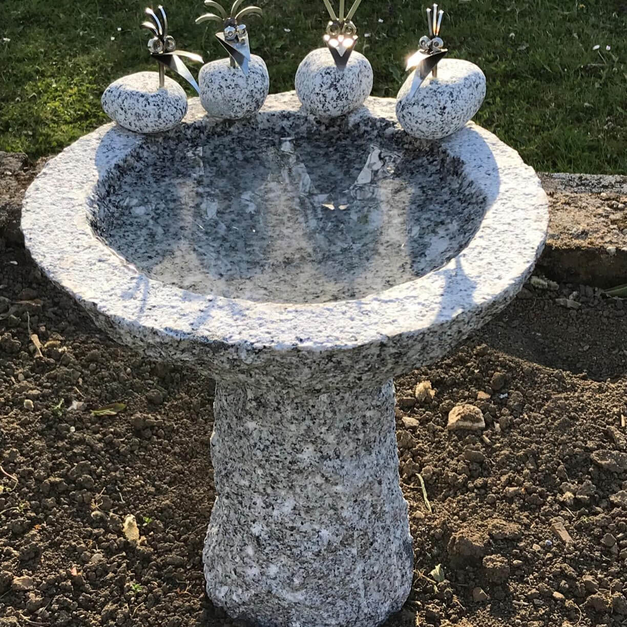 Vogeltränken Granit
