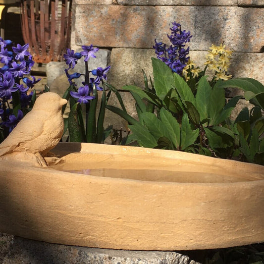Naturstein Vogeltränke Stein