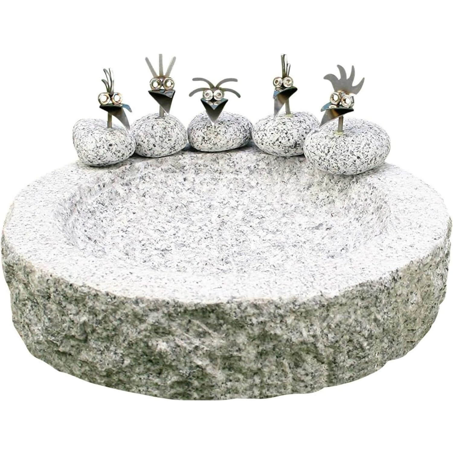 Vogeltränke aus Granit
