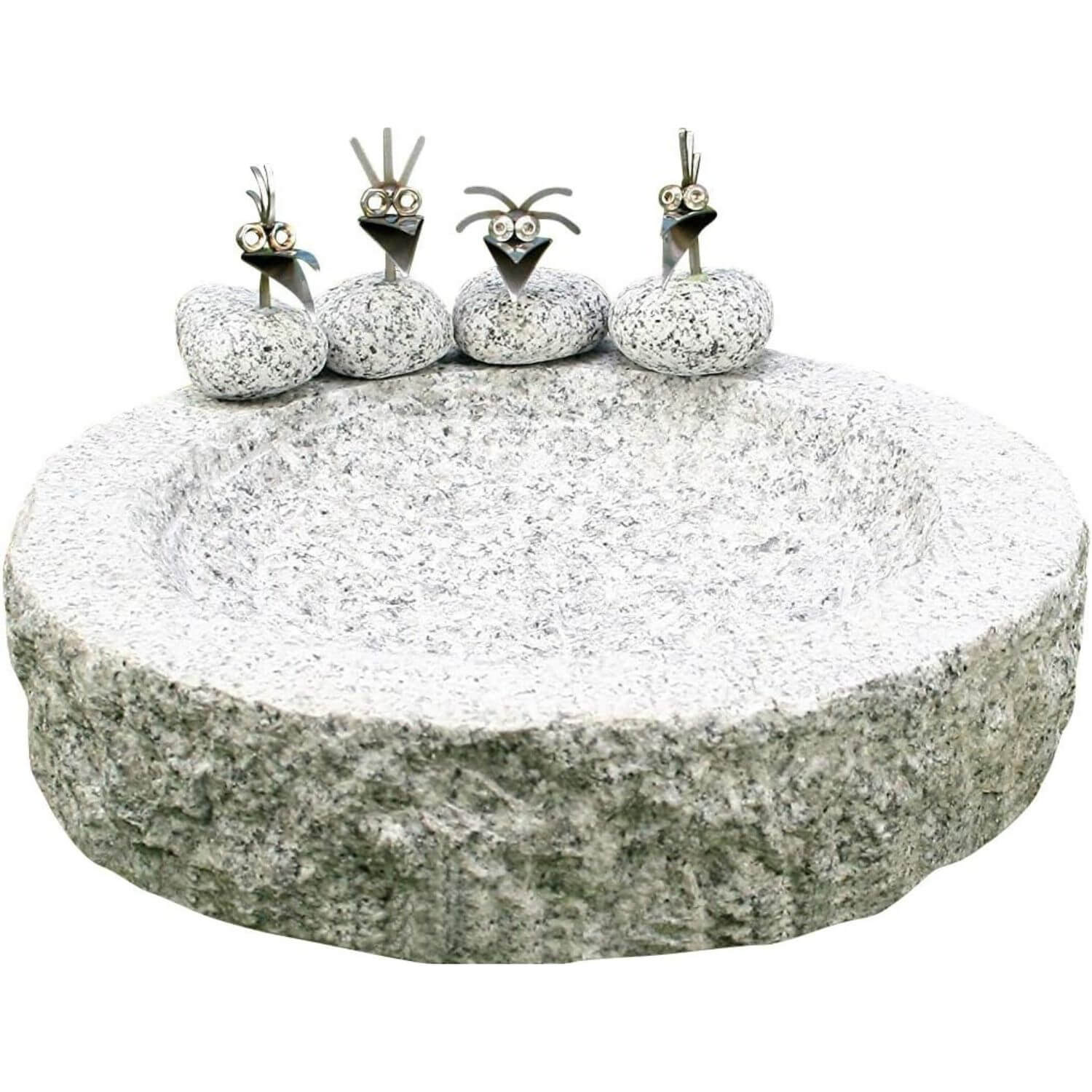 Vogeltränke aus Granit