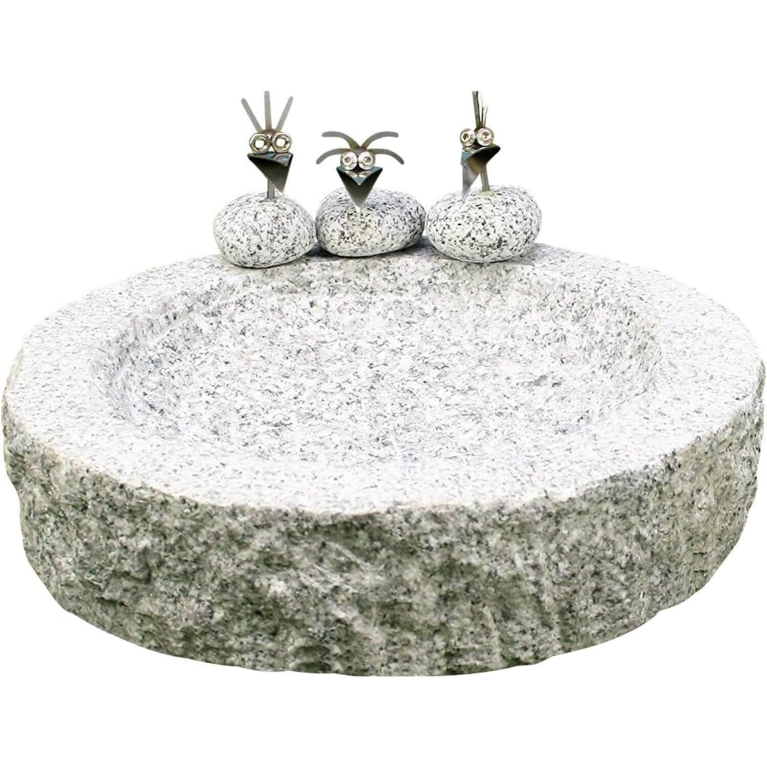 Vogeltränke aus Granit