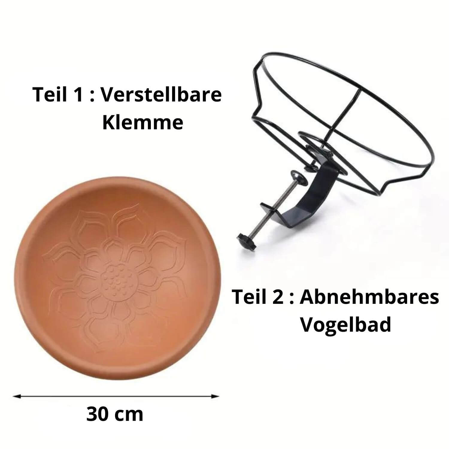 Vogeltränke für Balkon