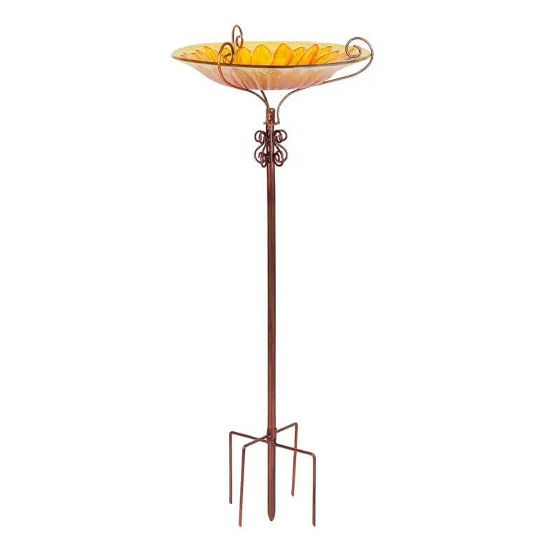 Vogeltränke Glas auf Stab