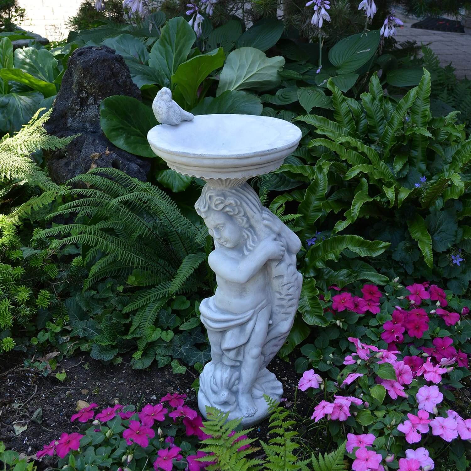 Vogeltränke Stehend Stein