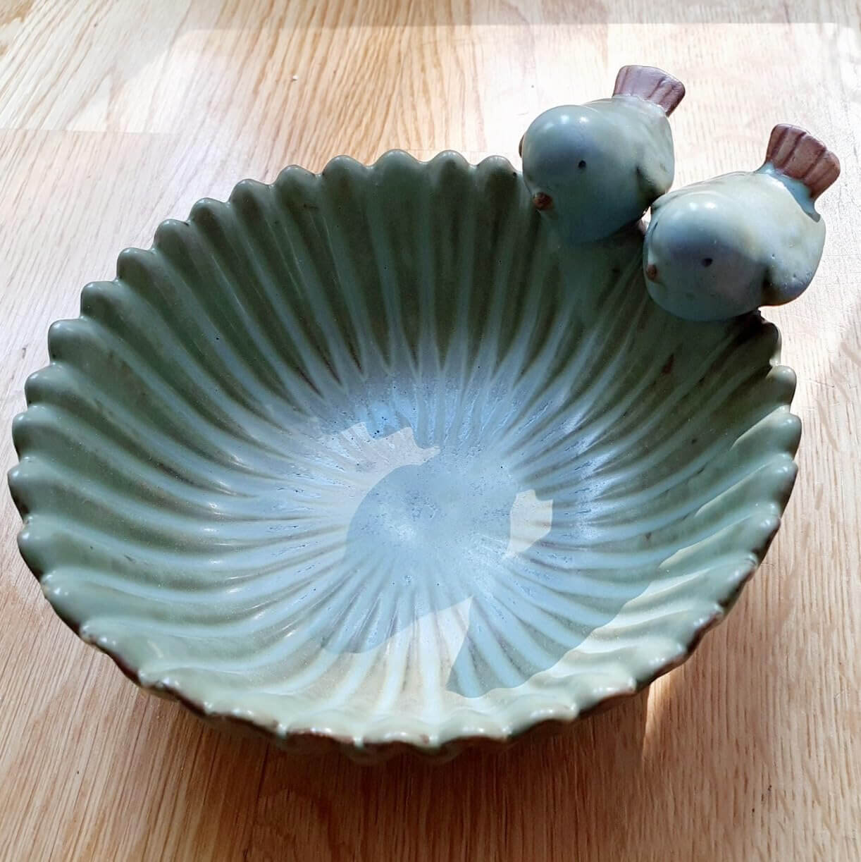 Gartenkeramik Vogeltränke
